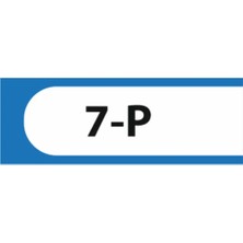 HiperAD Reklam 7-P Yazılı Okul Kapı Isimliği 25 × 9 cm Dekota |sınıf Kapı Yazısı 3mm Dekota Ortaokul