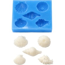 Alze Kimya Hobi Midye Kabukları 5\'li Set | Ortalama Boyut, Epoksi Mum Sabun Tasarımları Için Uygundur