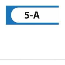 HiperAD Reklam 5-A Yazılı Okul Kapı Isimliği 25 × 9 cm Dekota |sınıf Kapı Yazısı 3mm Dekota Ortaokul