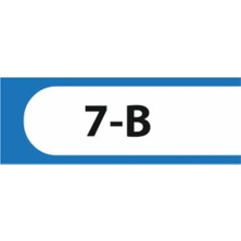HiperAD Reklam 7-B Yazılı Okul Kapı Isimliği 25 × 9 cm Dekota |sınıf Kapı Yazısı 3mm Dekota Ortaokul