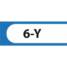 HiperAD Reklam 6-Y Yazılı Okul Kapı Isimliği 25 × 9 cm Dekota |sınıf Kapı Yazısı 3mm Dekota Ortaokul