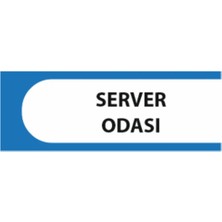 HiperAD Reklam Server Odası Yazılı Okul Kapı Isimliği 25 × 9 cm Dekota |sınıf Kapı Yazısı 3mm Dekota Ortaokul