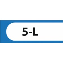 HiperAD Reklam 5-L Yazılı Okul Kapı Isimliği 25 × 9 cm Dekota |sınıf Kapı Yazısı 3mm Dekota Ortaokul