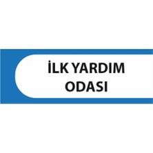 HiperAD Reklam Ilk Yardım Odası Yazılı Okul Kapı Isimliği 25 × 9 cm Dekota |sınıf Kapı Yazısı 3mm Dekota Ortaokul