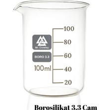 Cam Beher 100 ml Kısa Form Isıya Dayanıklı