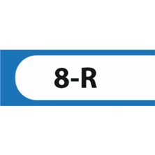 HiperAD Reklam 8-R Yazılı Okul Kapı Isimliği 25 × 9 cm Dekota |sınıf Kapı Yazısı 3mm Dekota Ortaokul