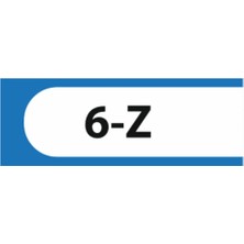 HiperAD Reklam 6-Z Yazılı Okul Kapı Isimliği 25 × 9 cm Dekota |sınıf Kapı Yazısı 3mm Dekota Ortaokul