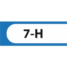 HiperAD Reklam 7-H Yazılı Okul Kapı Isimliği 25 × 9 cm Dekota |sınıf Kapı Yazısı 3mm Dekota Ortaokul