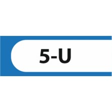 HiperAD Reklam 5-U Yazılı Okul Kapı Isimliği 25 × 9 cm Dekota |sınıf Kapı Yazısı 3mm Dekota Ortaokul