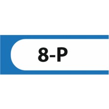 HiperAD Reklam 8-P Yazılı Okul Kapı Isimliği 25 × 9 cm Dekota |sınıf Kapı Yazısı 3mm Dekota Ortaokul