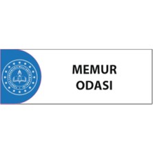 HiperAD Reklam Memur Odası Yazılı Okul Kapı Isimliği 25 × 9 cm Dekota |sınıf Kapı Yazısı 3mm Dekota Ortaokul