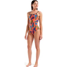Arena Pineapples Swimsuit Tie Back Kadın Yüzücü Mayo