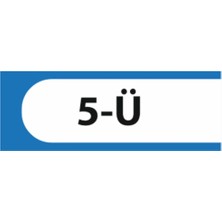 HiperAD Reklam 5-Ü Yazılı Okul Kapı Isimliği 25 × 9 cm Dekota |sınıf Kapı Yazısı 3mm Dekota Ortaokul