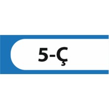 HiperAD Reklam 5-Ç Yazılı Okul Kapı Isimliği 25 × 9 cm Dekota |sınıf Kapı Yazısı 3mm Dekota Ortaokul