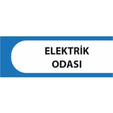 HiperAD Reklam Elektrik Odası Yazılı Okul Kapı Isimliği 25 × 9 cm Dekota |sınıf Kapı Yazısı 3mm Dekota Ortaokul