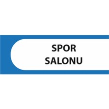 HiperAD Reklam Spor Salonu Yazılı Okul Kapı Isimliği 25 × 9 cm Dekota |sınıf Kapı Yazısı 3mm Dekota Ortaokul