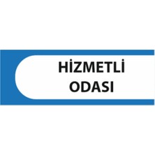 HiperAD Reklam Hizmetli Odası Yazılı Okul Kapı Isimliği 25 × 9 cm Dekota |sınıf Kapı Yazısı 3mm Dekota Ortaokul