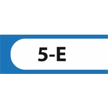 HiperAD Reklam 5-E Yazılı Okul Kapı Isimliği 25 × 9 cm Dekota |sınıf Kapı Yazısı 3mm Dekota Ortaokul