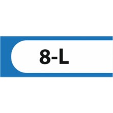 HiperAD Reklam 8-L Yazılı Okul Kapı Isimliği 25 × 9 cm Dekota |sınıf Kapı Yazısı 3mm Dekota Ortaokul