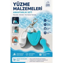 Dinç Spor Yüzme Temalı Charm Anahtarlık – Yüzme Tahtası, Terlik ve Şamandıra Figürlü Anahtarlık | Yüzücülere Özel Hediye
