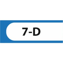HiperAD Reklam 7-D Yazılı Okul Kapı Isimliği 25 × 9 cm Dekota |sınıf Kapı Yazısı 3mm Dekota Ortaokul