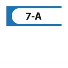 HiperAD Reklam 7-A Yazılı Okul Kapı Isimliği 25 × 9 cm Dekota |sınıf Kapı Yazısı 3mm Dekota Ortaokul