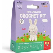 Bak Gel Al Bakgelal Mini Amigurumi Tavşan Yapım Kiti – Anahtarlık Veya Amigurumi Oyunca, Türkçe Video Anlatımlı