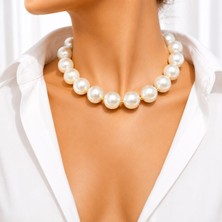 Sinem Şanlı Atelier Manolya Büyük Akrilik Boncuk Choker Kolye 5 Renk