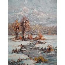Galeri Atmaca Karlı Dağlar, Dere ve Ağaçlar