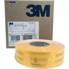 Evimdeyokyok 3m 983 Sarı Petekli Reflektif Şerit Bant 55 mm x 50 mt