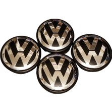 Smart Garage Vw Golf 6 Jant Göbeği Kabartmalı Göbek Dış Çapı 65 mm (4'lü Set)