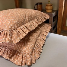 Mundo Lindo Fırfırlı Yastık Kılıfı 2’li Set Tek Kişilik %100 Organik Pamuk 50X70 cm 8 Farklı Desen Seçenekli