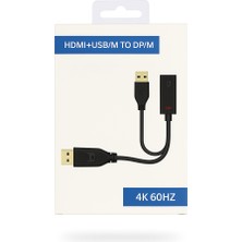 Evimdeyokyok ZR841 Hdmı To Dp Çift Yönlü Çeviri