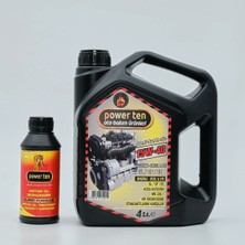 Powerten 15W40 Motor Yağı 4 Litre + Motor Yağ Katkısı