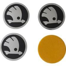 Smart Garage Skoda Jant Göbeği Etiket 55 mm 4 Adet