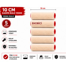 Ehobici Kadife Rulo 5 Li Yedek 10CM (Moher)