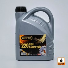 Powerten 220 Numara Asansör Dişli Bakım Yağı 3 Litre 6 Adet 1 Koli