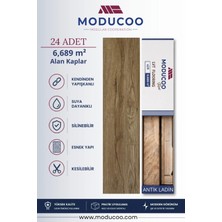 Moducoo Antik Ladin Kendinden Yapışkanlı Pvc Yer Döşeme Parkesi | Su Geçirmez Zemin Kaplama | 6,68 M²