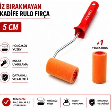 Ehobici Iz Bırakmayan Kadife Rulo Fırça 5cm +1 Yedekli