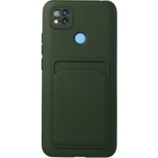 Ata Store Redmi 9c Kılıf Kelvin Kartvizitli Silikon - Koyu Yeşil