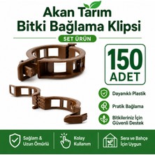 Akan Tarım Bitki ve Fide Bağlama Sabitleme Klipsi 150 Adet