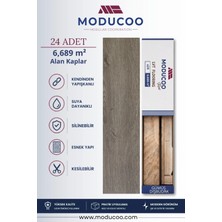 Moducoo Gümüş Dışbudak Kendinden Yapışkanlı Pvc Parke 6,689 M² Su Geçirmez
