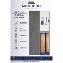 Moducoo Dumanlı Ceviz Kendinden Yapışkanlı Pvc Parke 6,689 M² Su Geçirmez