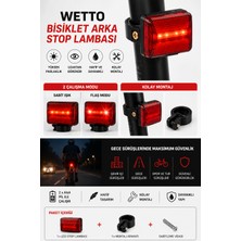 Bisiklet Arka Stop Lambası – LED Uyarı ve Güvenlik Işığı