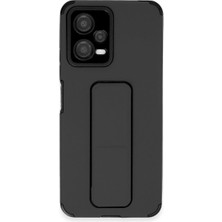 Ata Store Poco X5 5g Kılıf Mega Standlı Silikon - Siyah