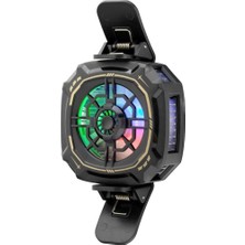 Evimdeyokyok Telefon Buz Soğutucu Fan Mıknatıs ve Klips Rgb Siyah HDX4381