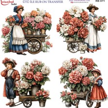 İstanbul Hobi Ütü ile Rub On Transfer Kağıdı 30X30CM RB-871