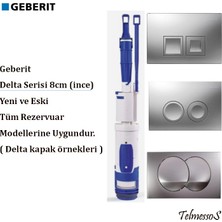 Geberit Delta 8cm Gömme Rezervuar Boşaltma Grubu Sepet Dahil 242.267.00.1