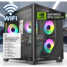 Gamelax CBER5700X Ryzen 7 5700X 32GB Ram 1tb M.2 Nvme SSD 16GB RTX5060 Ti Masaüstü Oyuncu Bilgisayarı Oem Paket