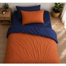 Mundo Lindo Tek Kişilik Nevresim Seti Çift Renk Two Stories Navy 3 Parça 160 x 220 cm